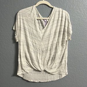 White flowy oversized top